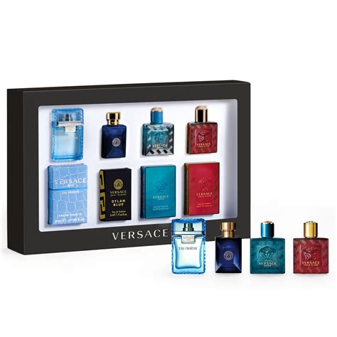 versace deluxe mini cologne set|Versace mini cologne gift set.